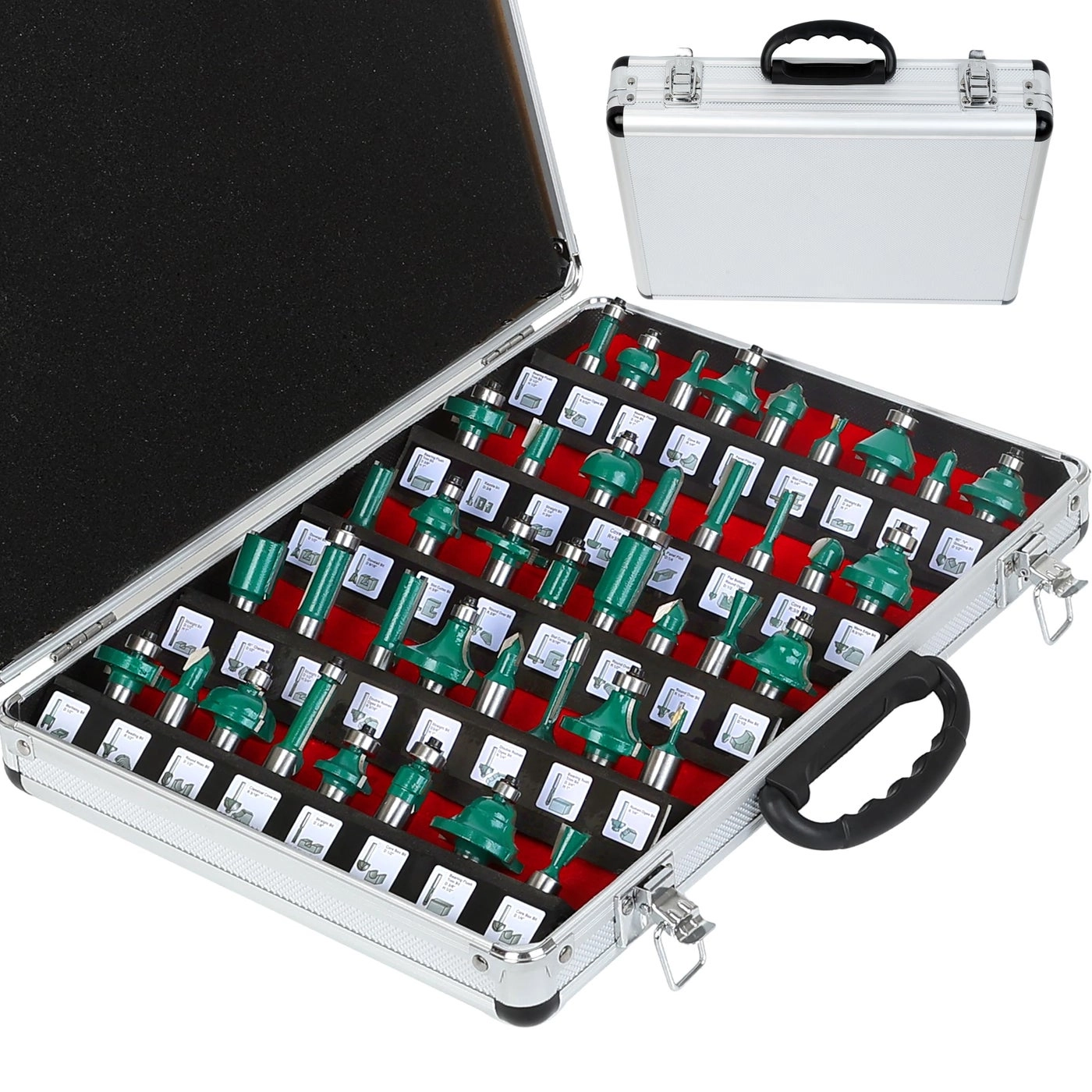 OLETBE-TECH Router Bit Set - 1/2-Inch 41 PCS