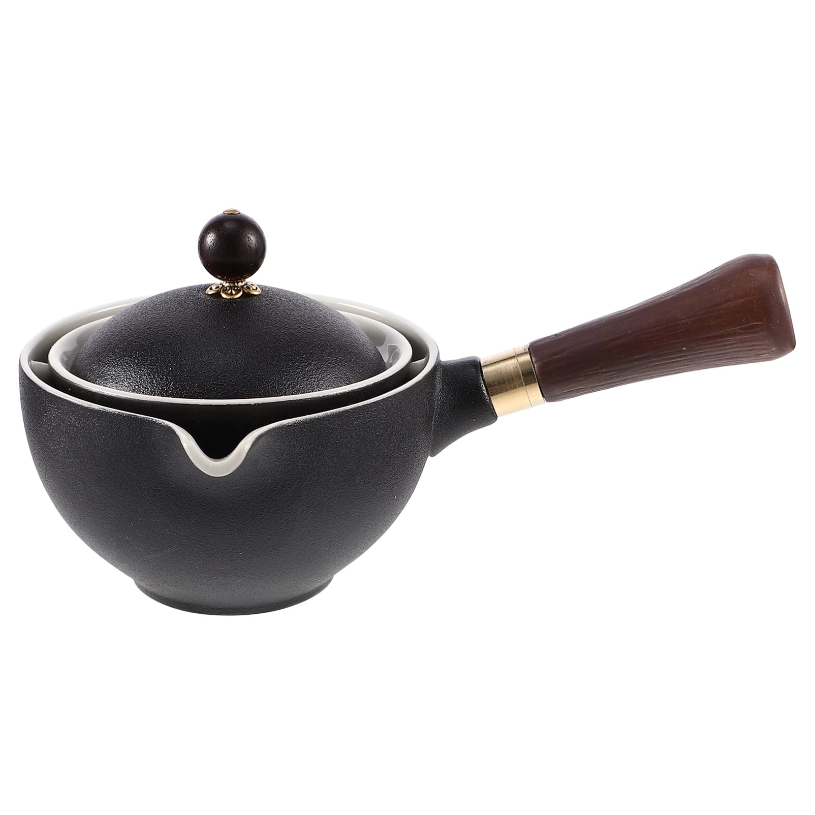 Hemoton Gongfu Teapot - Ceramic 2 Cups, 7 Fluid Ounces