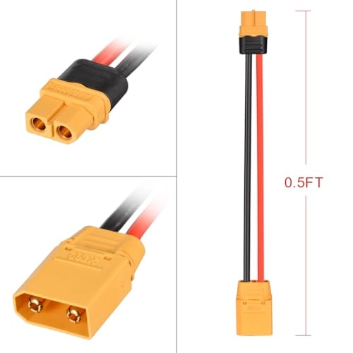 XT60 to XT90 Adapter - 12AWG 6Inches