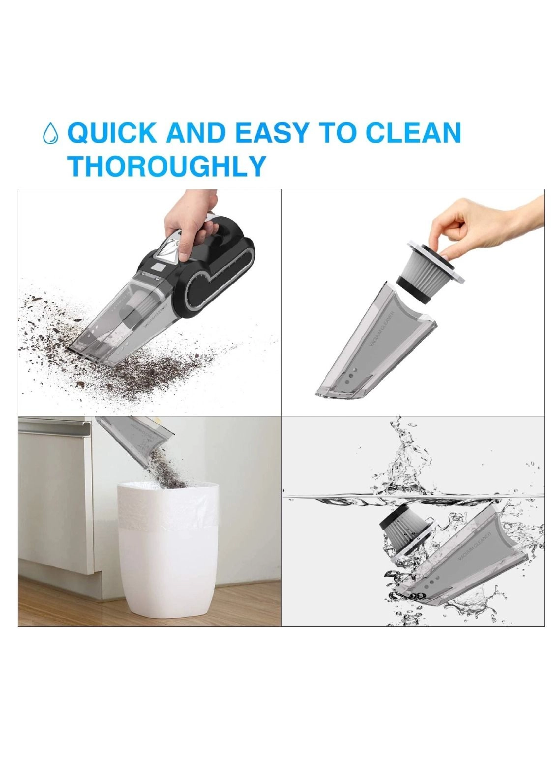 Portable Handheld Vacuum Cleaner - 120W