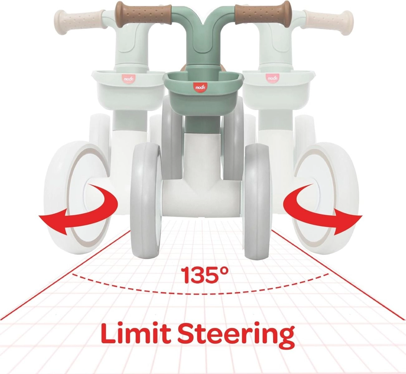 Glide Baby Balance Bike - Black 1-3 Years