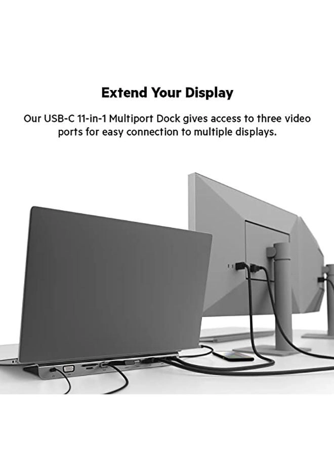 11-in-1 USB-C Multiport Dock - 100W 5 Gbps 4K