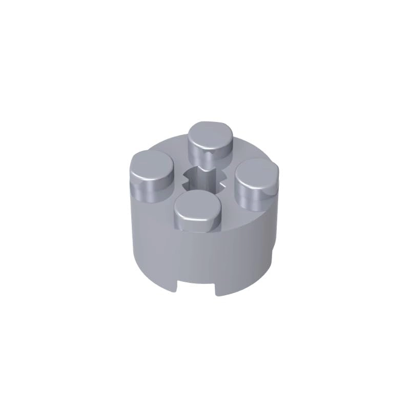 BrickBuddy Plate Round 2x2 with Axle Hole Type 1 - 40321