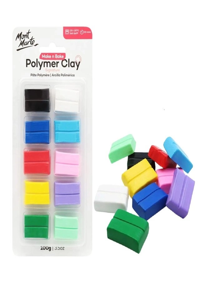 Mont Marte Make n Bake Polymer Clay - Polymer 10pcs.