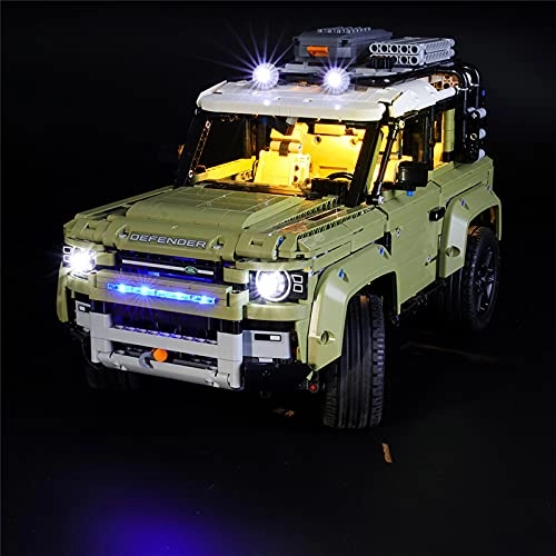 GEAMENT LED Light Kit for Technic Land Rover Defender - Compatible with Lego 42110