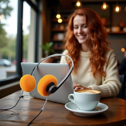 Retro Over-ear Headphone - Wired Headphone