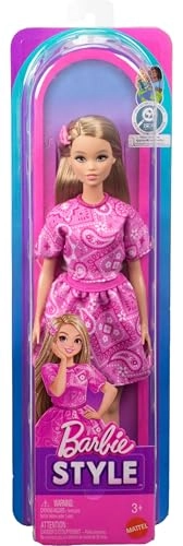 Barbie Fashionistas - Style Doll Pink Paisley Ages 3+