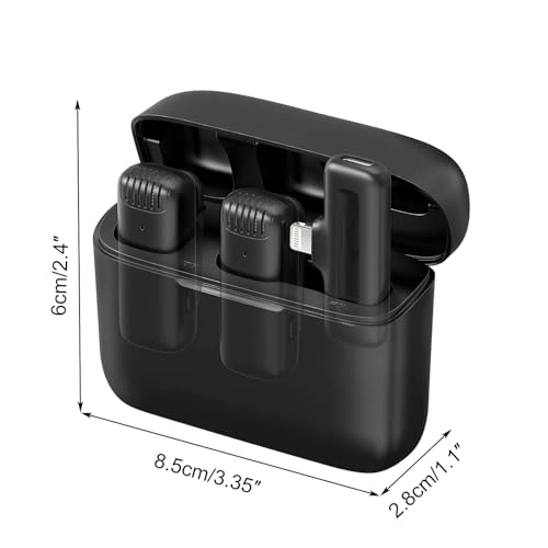 Wireless Microphone - 2x Microphones 2.4GHz Wireless