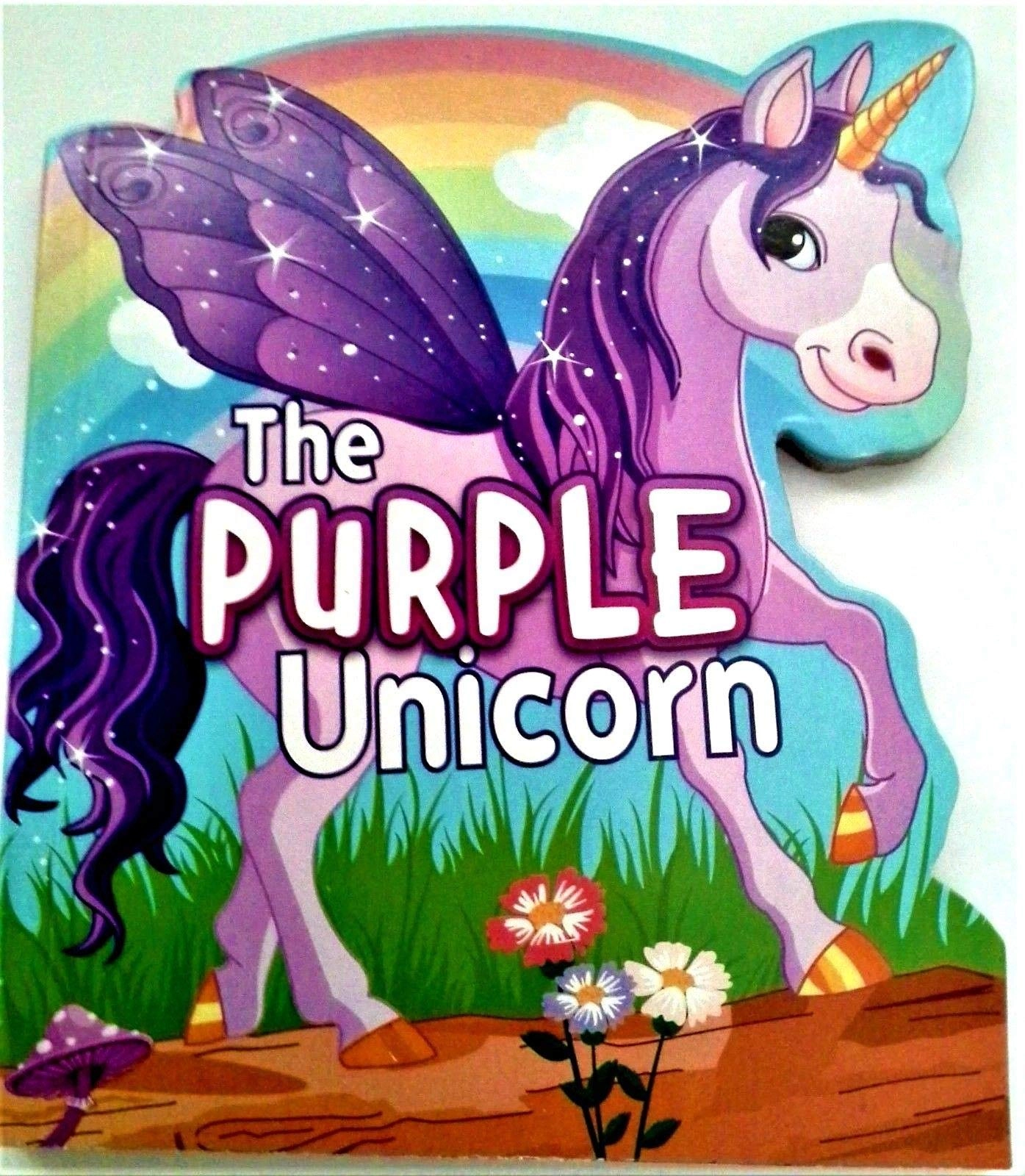 Greenbrier Purple Unicorn Cardboard Book - 3 months+