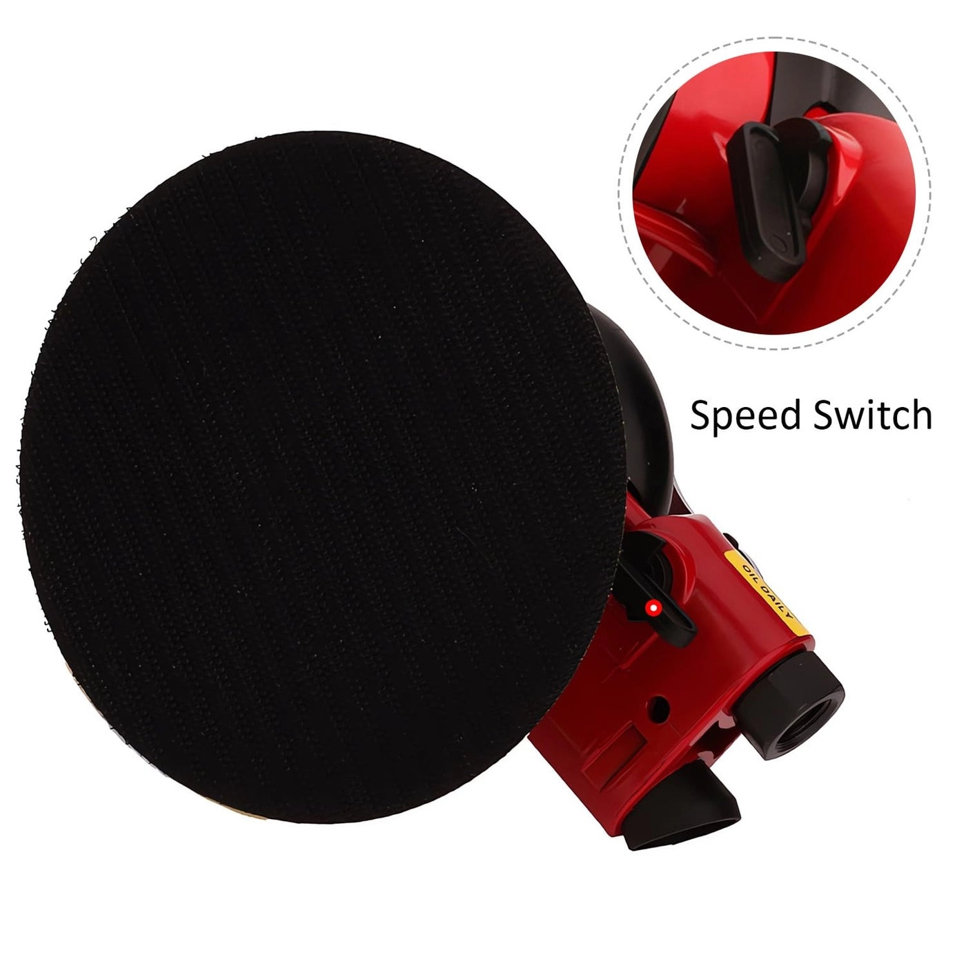 Random Orbital Palm Sander - Dual Action Pneumatic Low Vibration