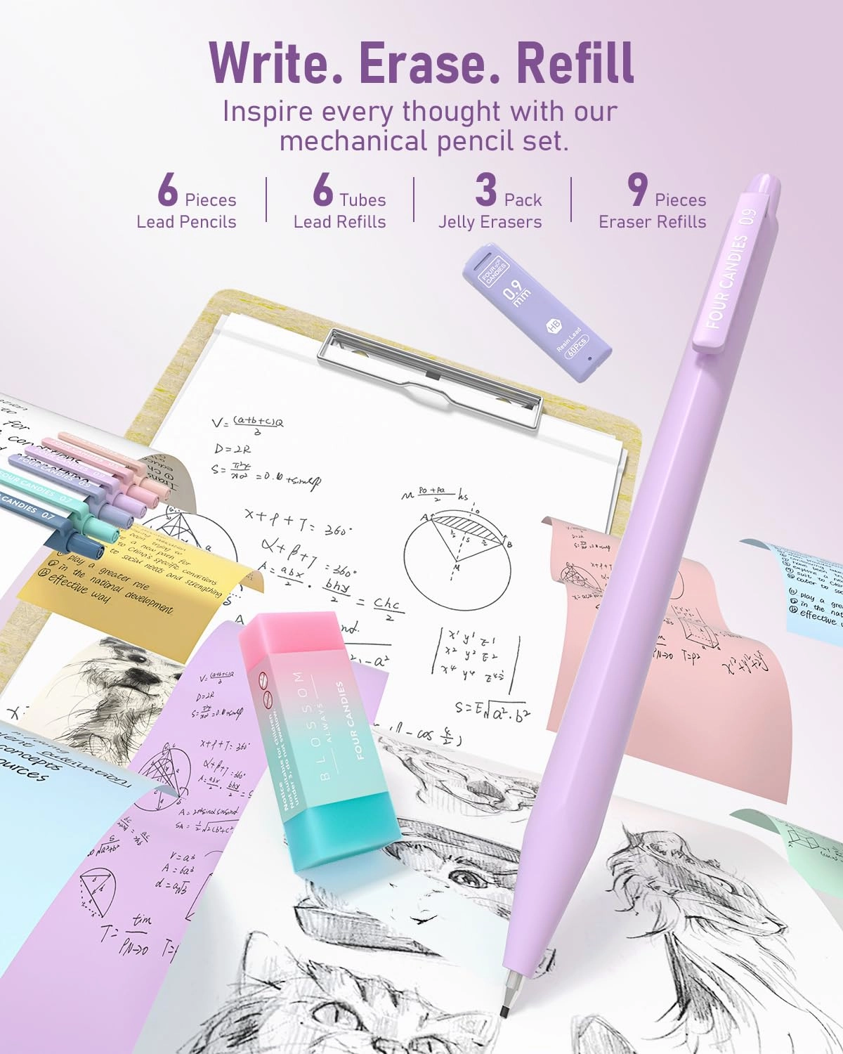 Cute Stationery Set - 39.0 Count