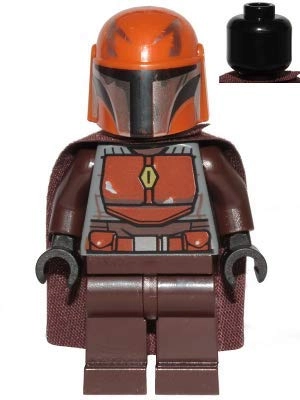 LEGO Star Wars Mandalorian Tribe Warrior (75267) - Dark Orange Helmet Minifigure