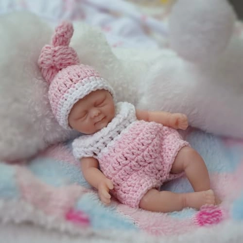 Reborn Baby Doll - 4.5 inch Silicone Girl Ages 3+