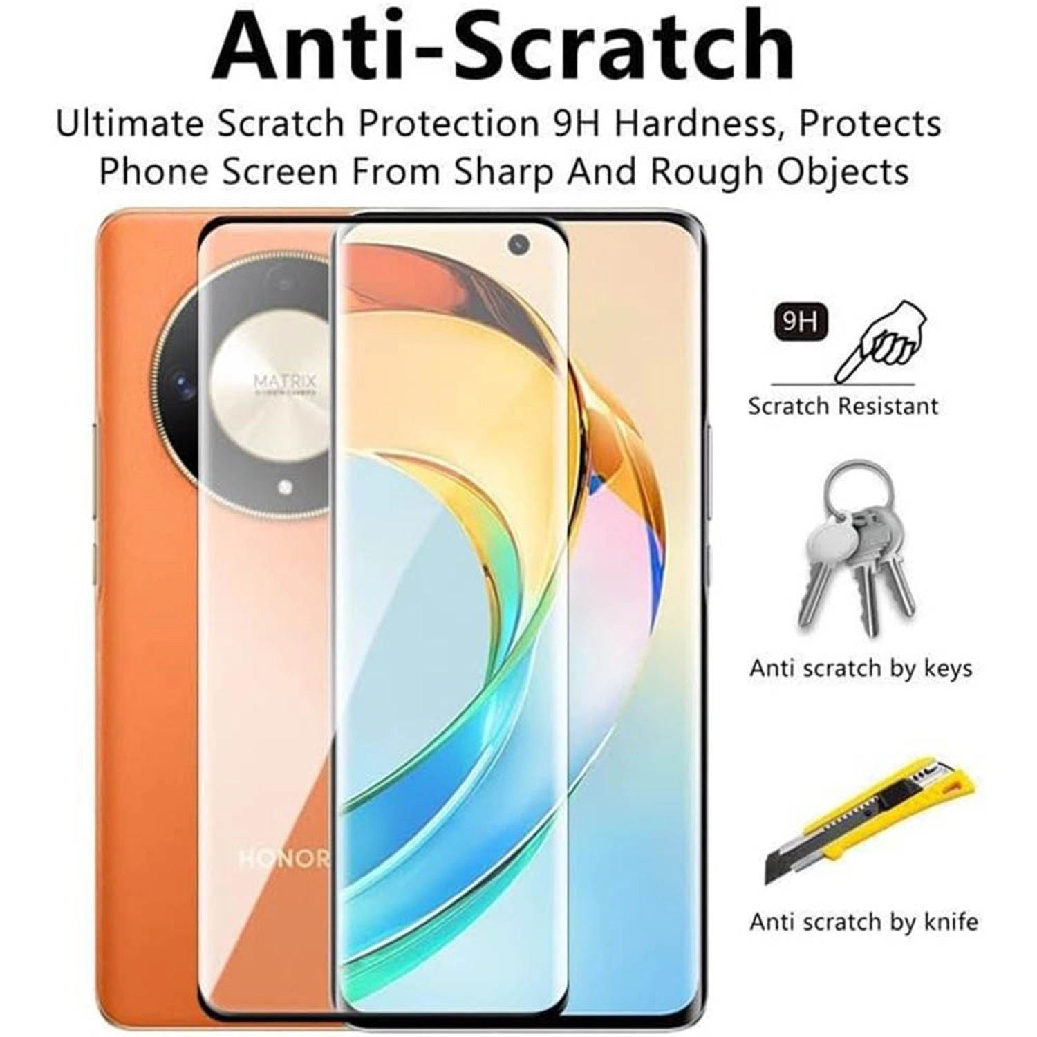 Clear Anti-Fingerprint Screen Protector for Honor X9b