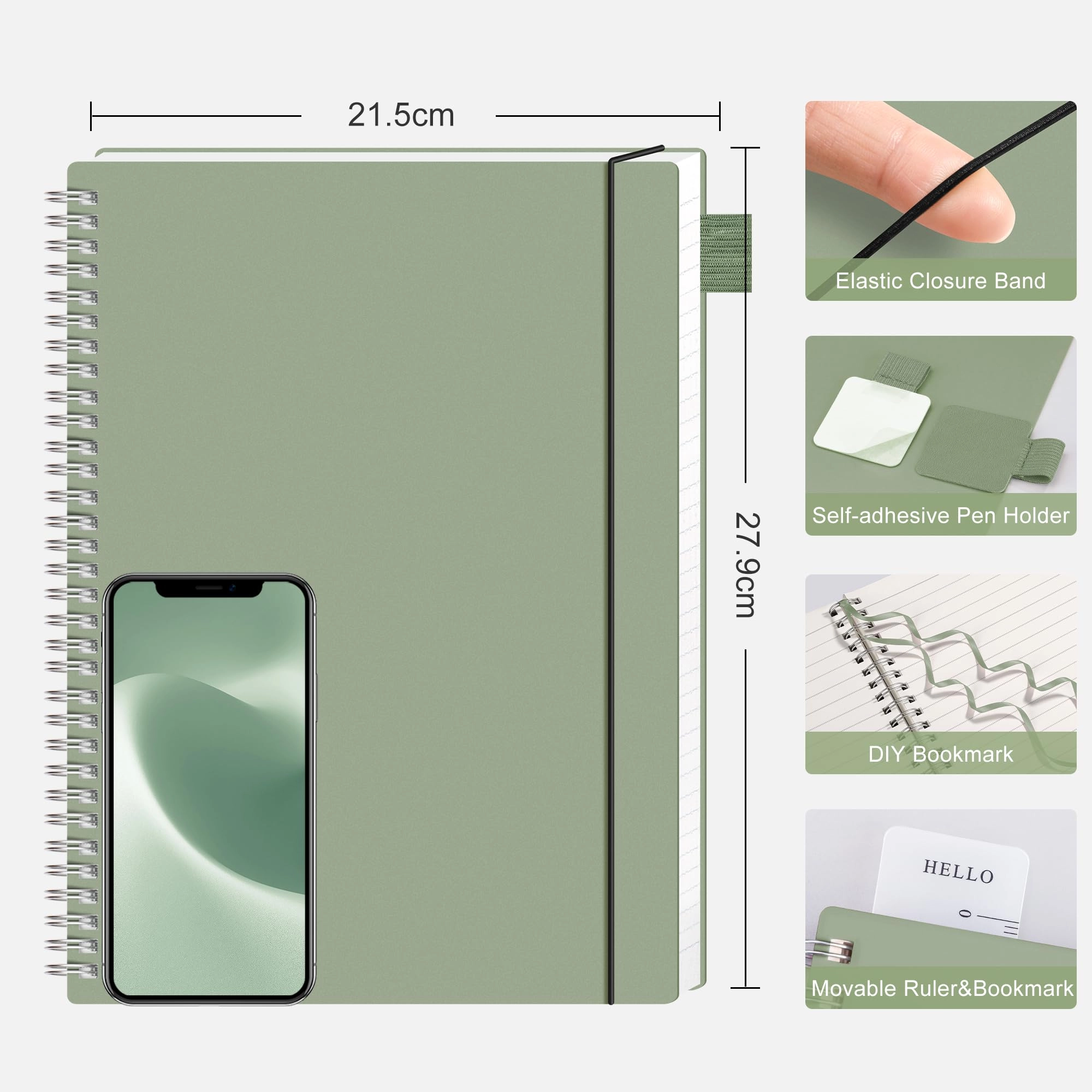 Notebook A4 Spiral - Lined 55 Sheets