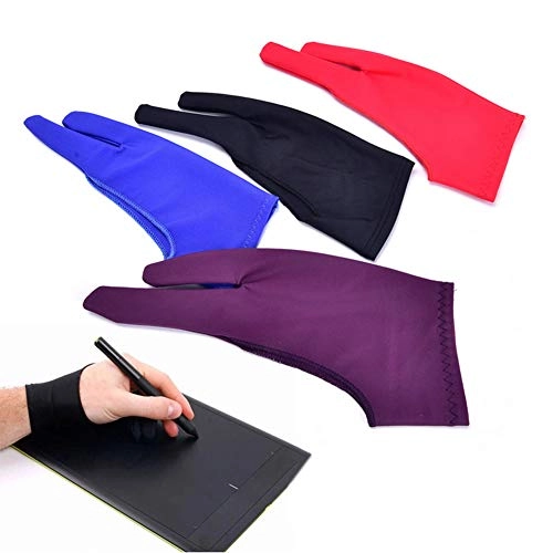 Artist Drawing Glove - Two Finger 4 Pack Free Size
