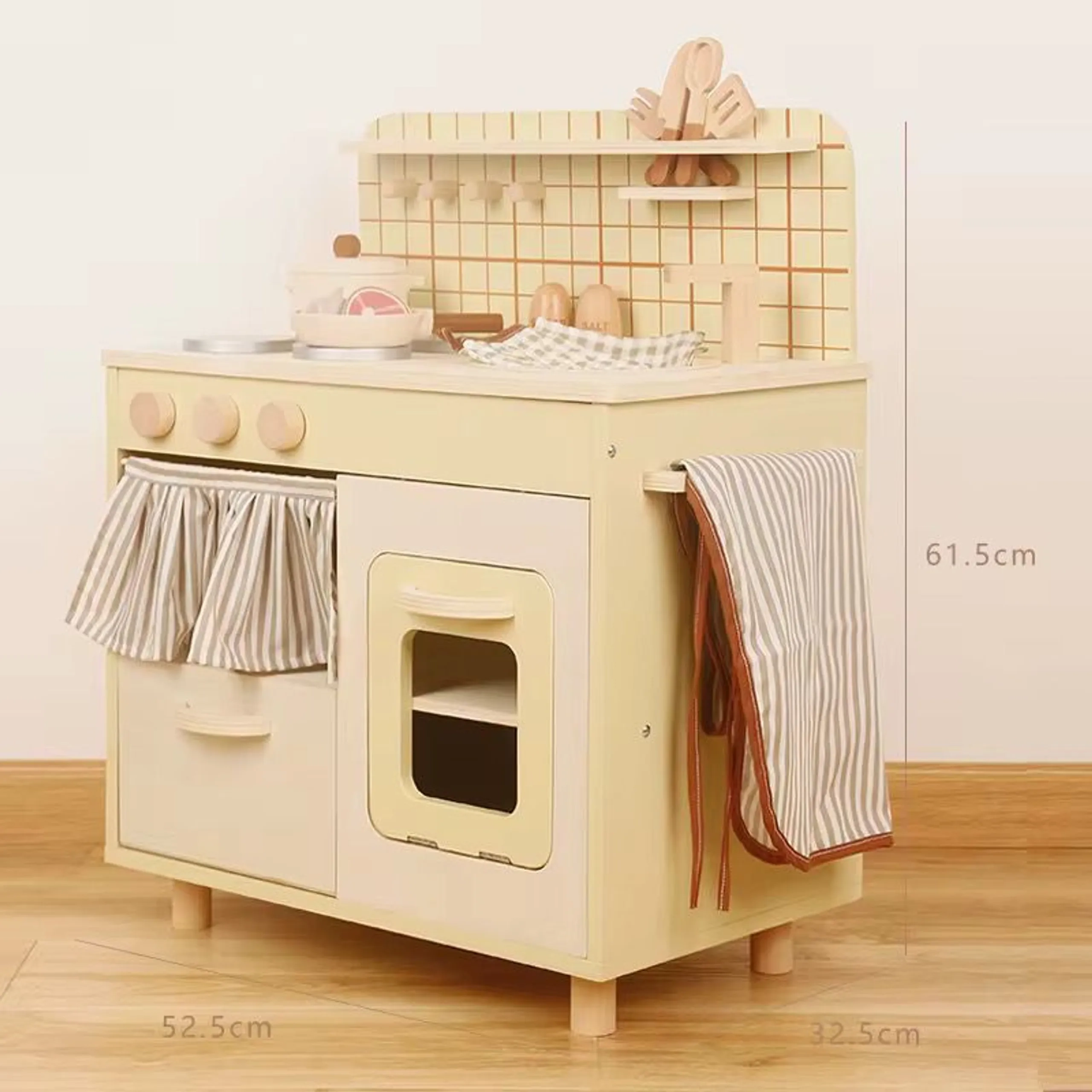 Wooden Kitchen Play Set - 13 pcs (38231668-P2849M)