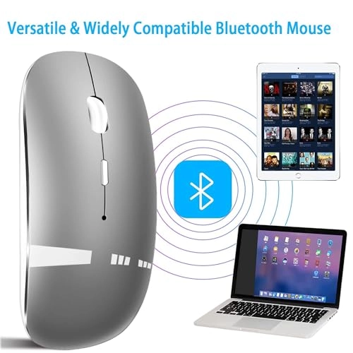 LED Rechargeable Slim Silent Mouse - Wireless