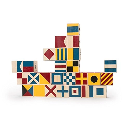 Nautical ABC Blocks - 3 years and up 26 pieces