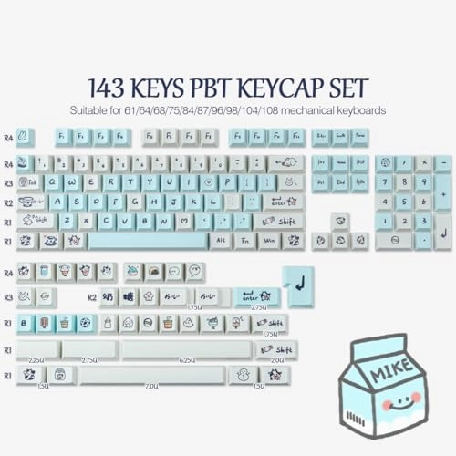 PBT Keycaps - 145 Keys