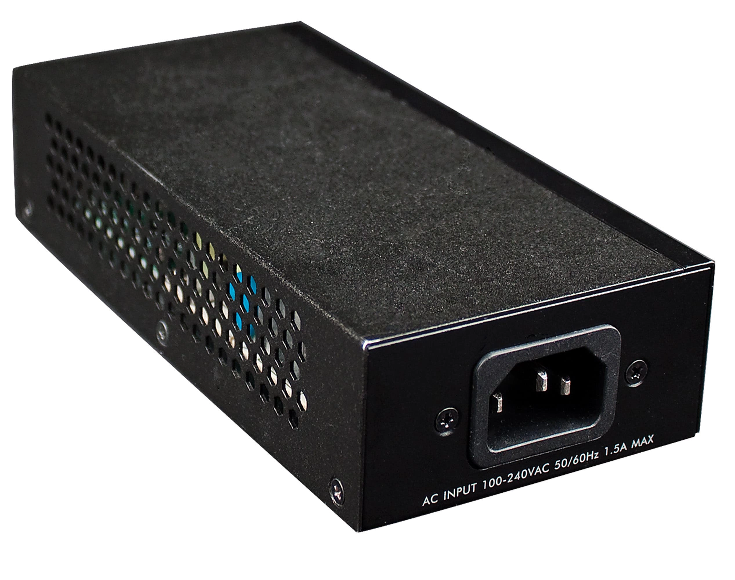 Industrial Gigabit High-Power PoE+ Injector - 45 – 56 V 30 W 1 x RJ45 IEEE 802.3af/at 10/100/1000Base-T