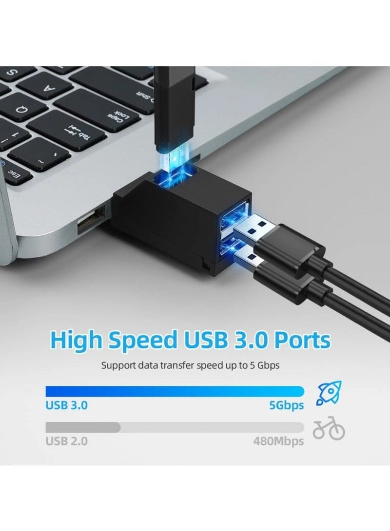 Mini USB Hub - USB-A to USB-A 3-Port USB 3.0