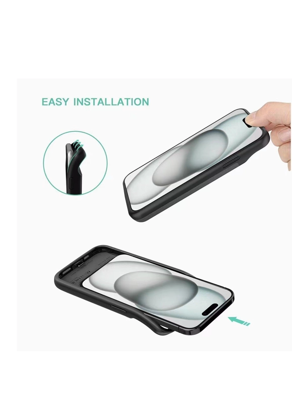 Battery Case Cover for IPhone 15 Pro Max - 8500mAh