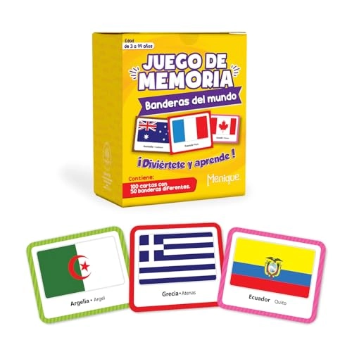 Juego de Memoria de Banderas del Mundo - 24 months and up 100 pieces