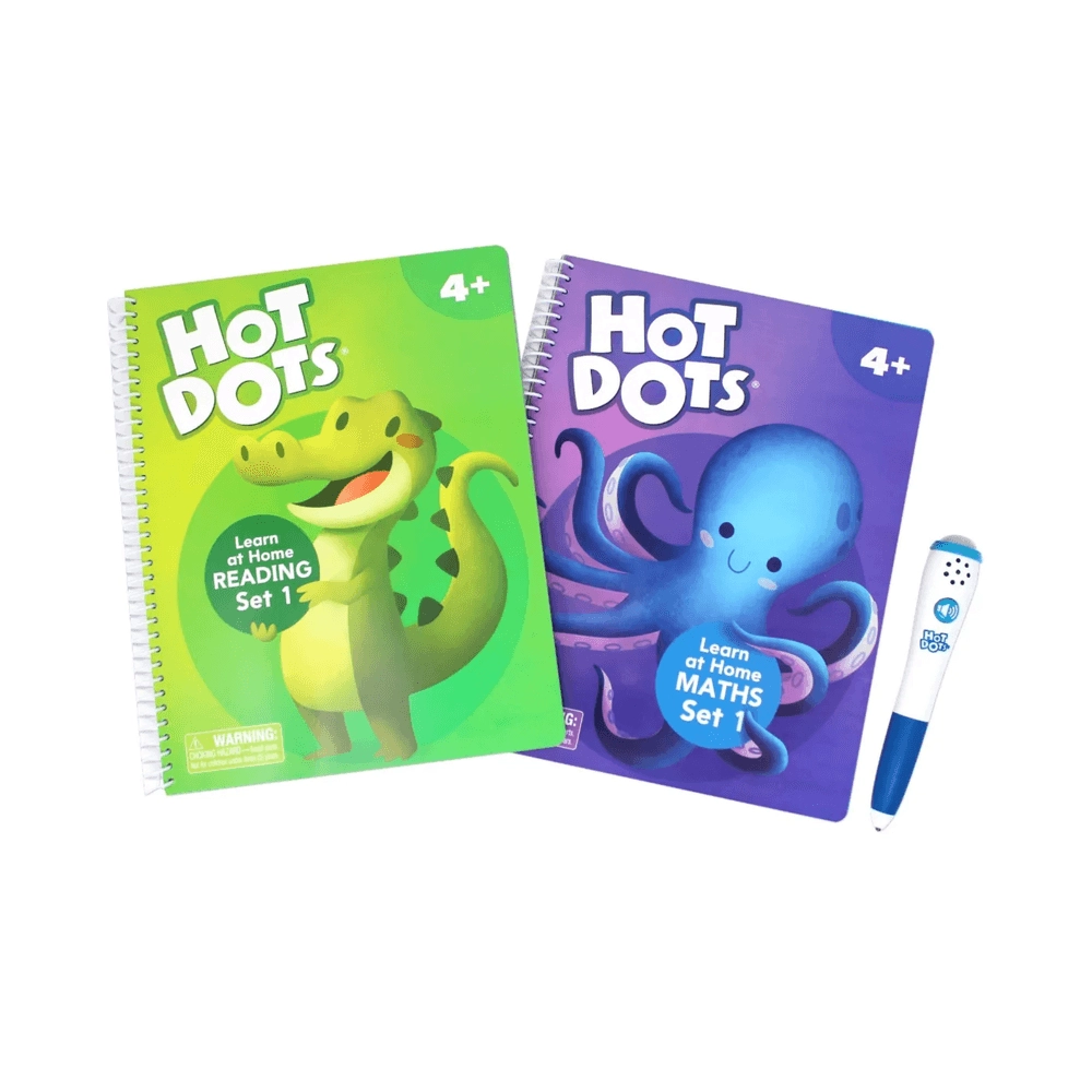 Hot Dots Learn At Home Reading And Maths Set 1 - Suitable for 4 years and above