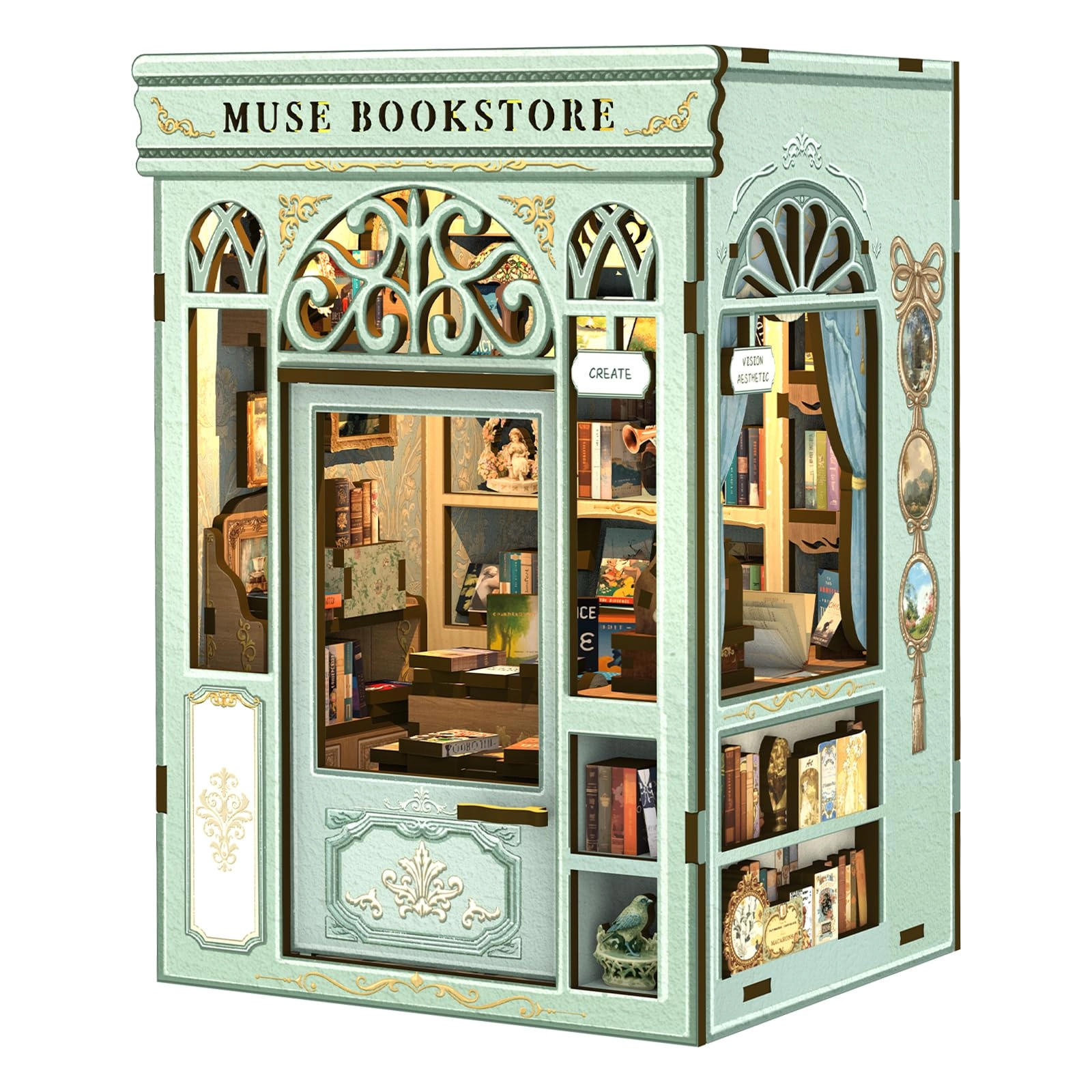 Book Nook Kit - Muse Bookstore 1:12 Scale