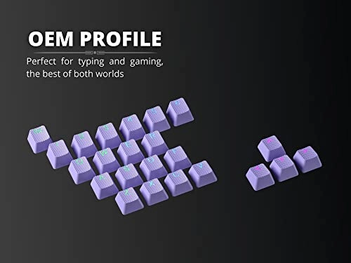 Rubber Keycap Set - OEM Profile Pistachio 23 Keys