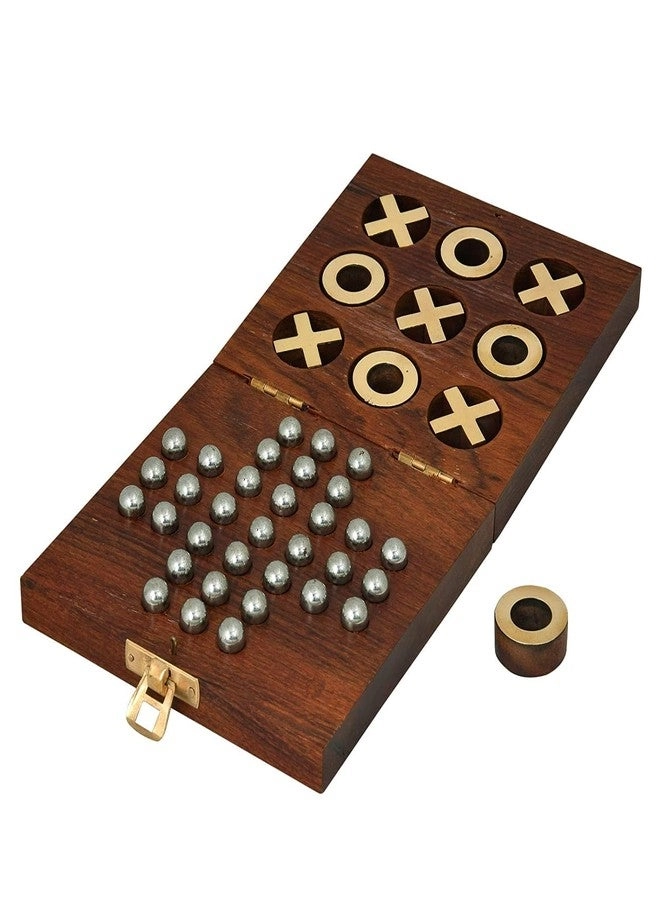 Noughts and Crosses (Zeero Kata) - Wooden 2-in-1 Pure Rosewood