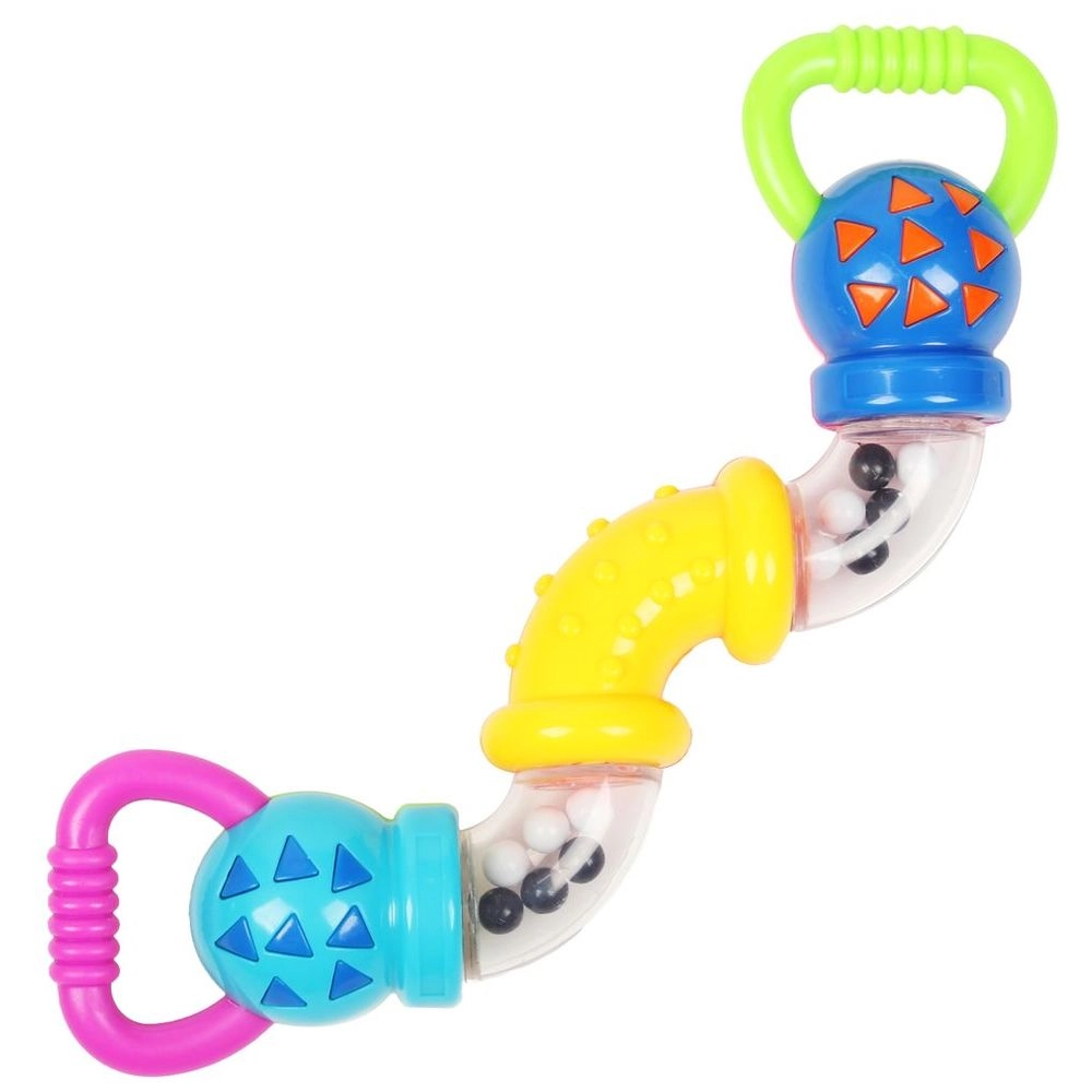 Baby Zig Zag Rattle Twisty Clicks Toy - Suitable for 3 months and above