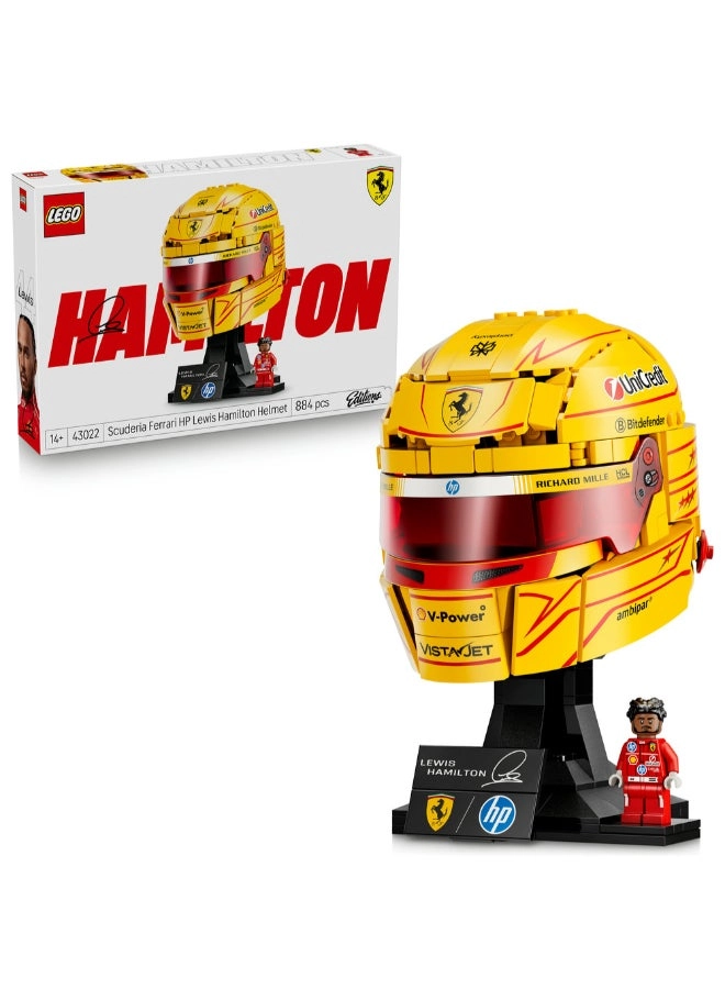 LEGO Scuderia Ferrari HP Lewis Hamilton Helmet (43022) - Display Collectible Minifigure
