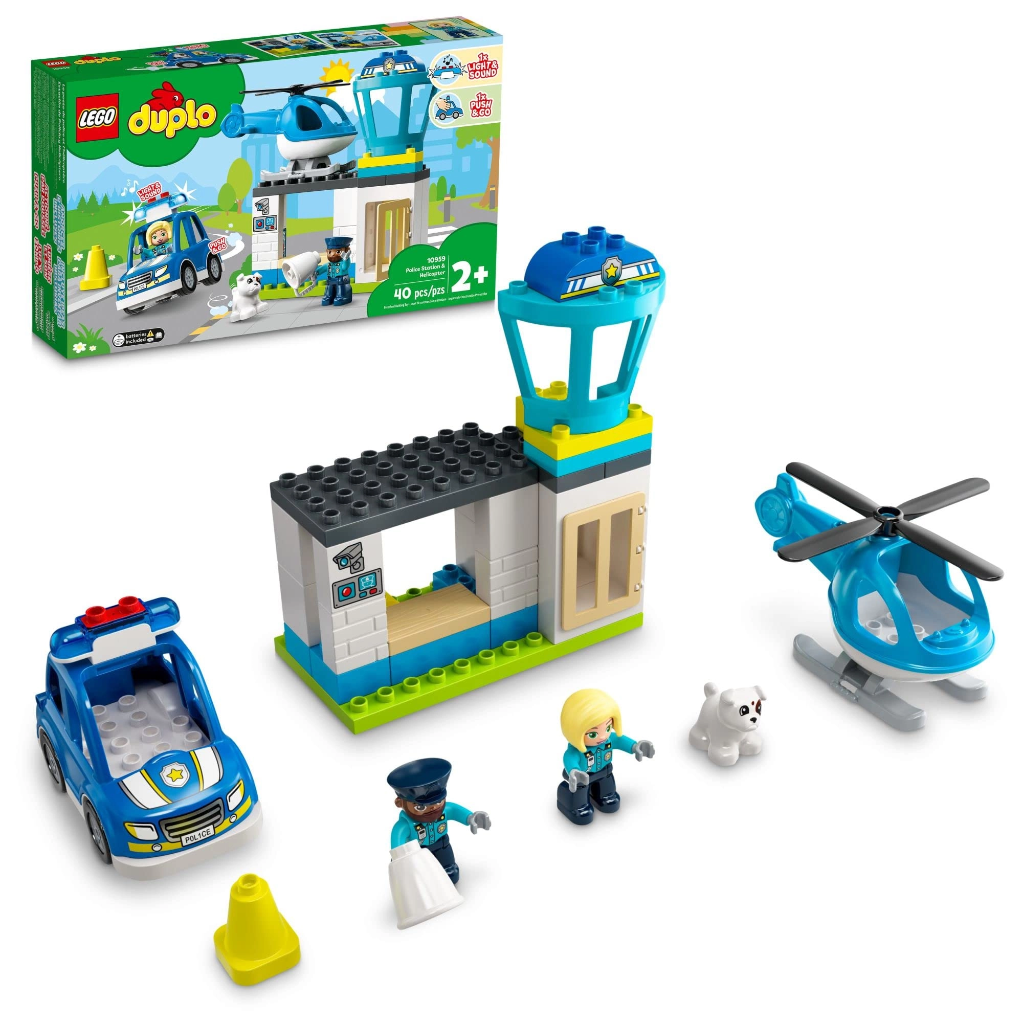 Town Police Station & Helicopter (10959)