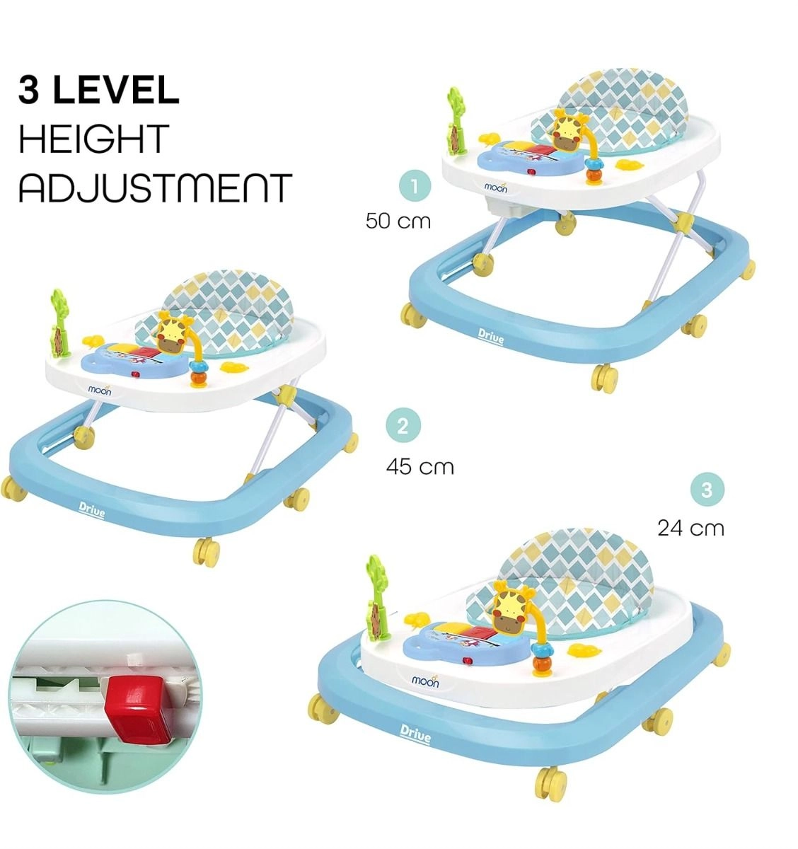 Baby Push Activity Walker - Blue 6 months & above