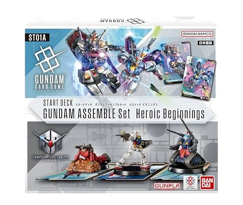Gundam Card Game Assemble Starter Set - 50 Cards + Gundam Assemble (ST01A) 3 pcs