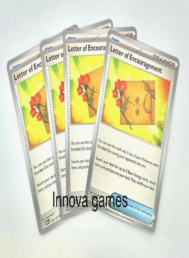 Pokémon Letter of Encouragement 189/197 - Obsidian Flames - 4pcs