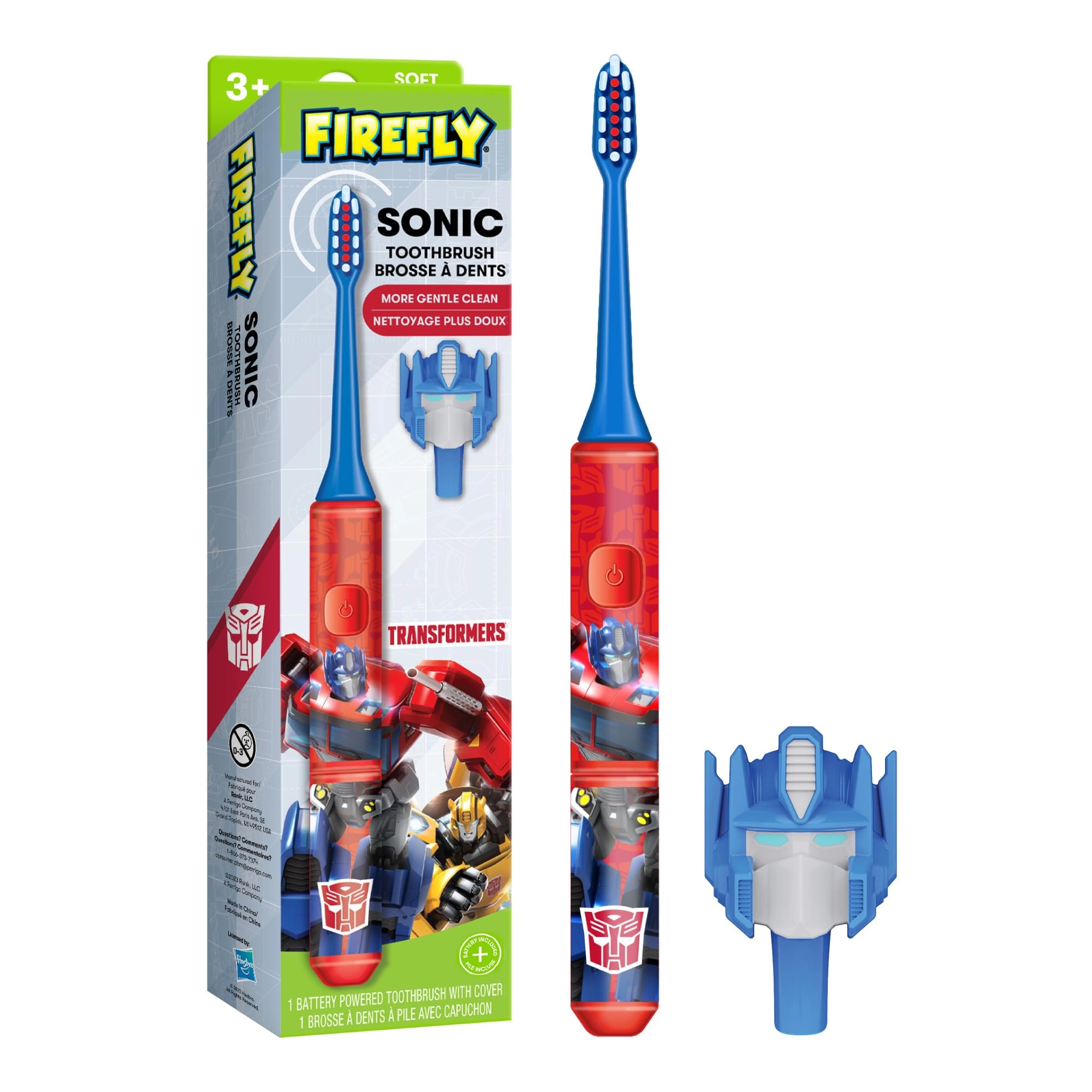 Ranir Transformers Sonic Toothbrush - 3D Cover Soft