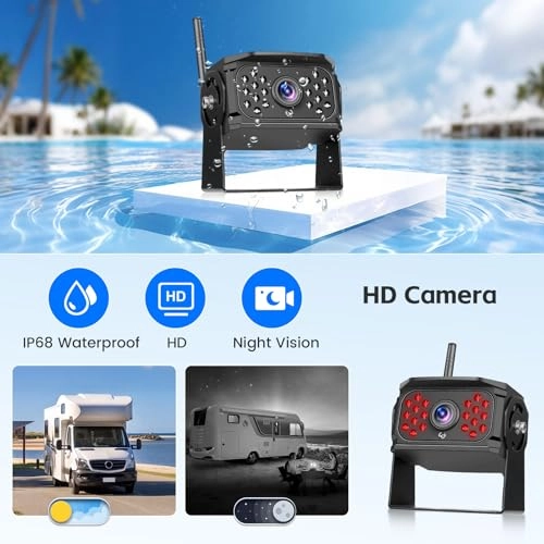 Digital Reversing Camera - Night vision wireless 1024 x 600 pixels