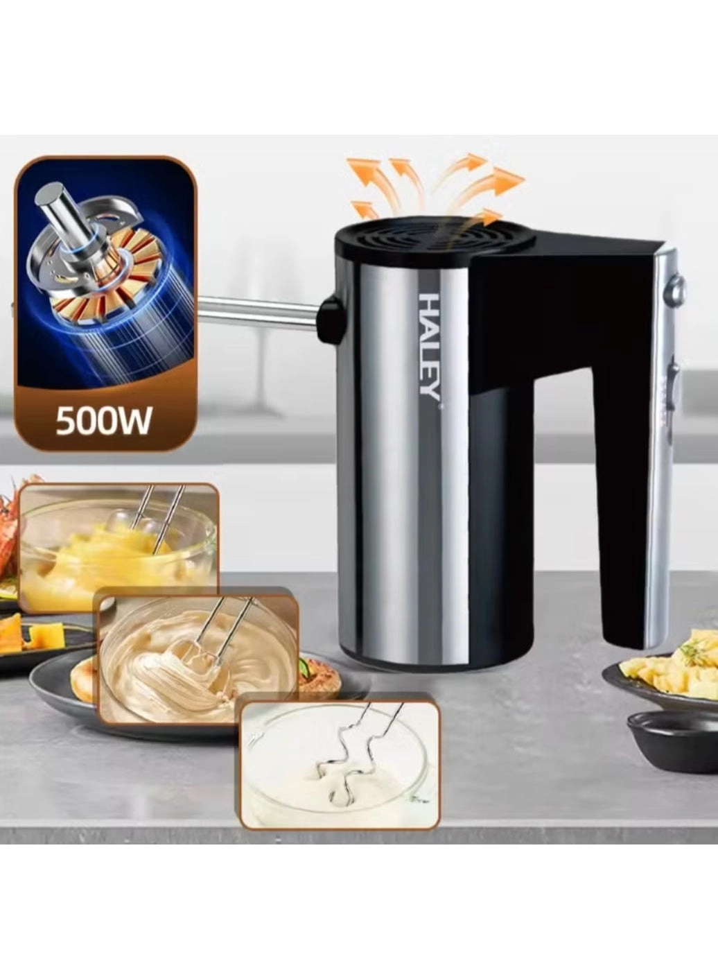 Mini Electric Hand Mixer - 500W
