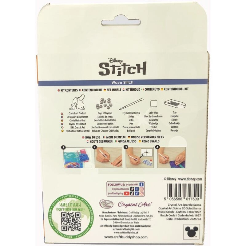 Crystal Art Sparkle Scene - Stitch Music 3-piece