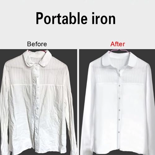 Portable Mini Travel Iron - 220W foldable pink