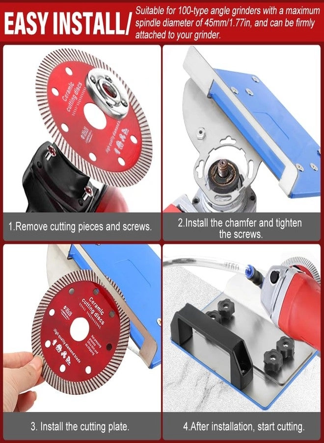 45 Degree Tile Chamfering Stand - 100-Type Universal Angle Grinder