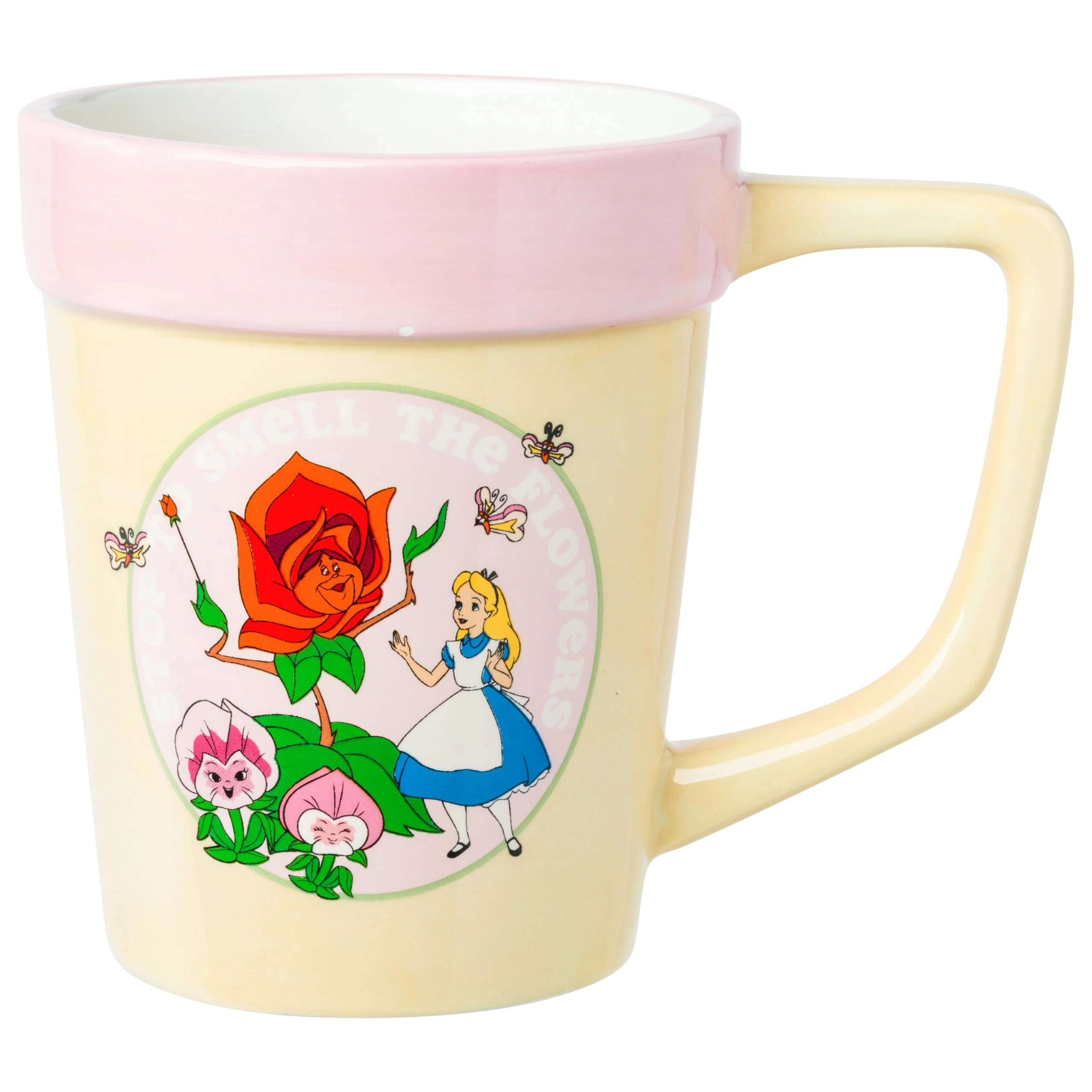 Silver Buffalo Alice in Wonderland Wildflower Smell the Flowers Mug - 1 pcs 3D Sculpted