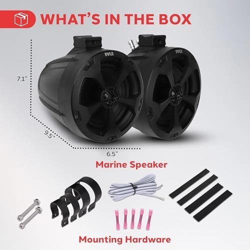 2-Way Waterproof Off-Road Speakers - 5.25" 1000W