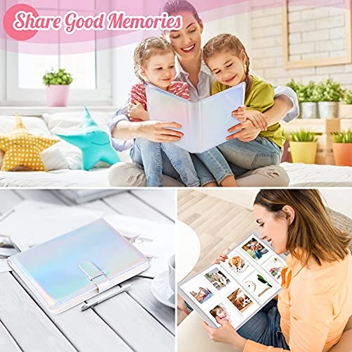 3.5x2.3" 256 Pockets PU Leather Photo Album