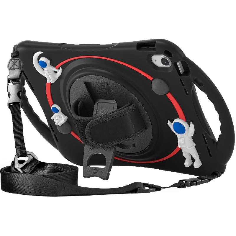 360 Rotation Strap Case with Kickstand and Stylus Pocket for iPad Pro 11-inch (2022, 2021) and iPad Air 10.9-inch (5th Gen)