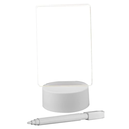 LED Note Board - Acrylic Warm Yellow LED USB & Battery Powered