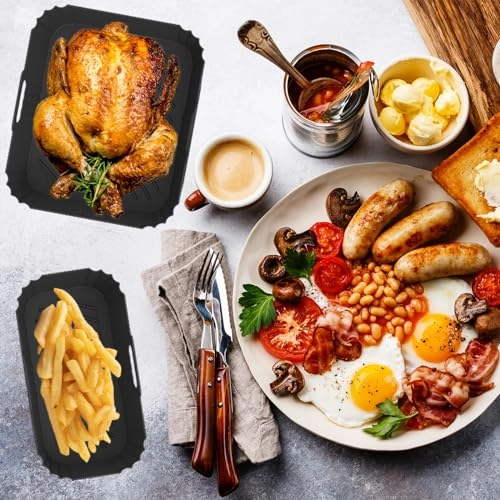 Dual Air Fryer Silicone Liners - Silicone Two piece(s)